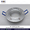 downlight / Spotlight Frame MR16 439 Chrome Recessed Fix Circular Aluminium 6cm