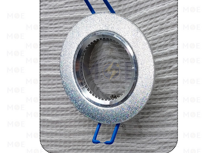 downlight / Spotlight Frame MR16 412 Chrome Recessed Fix Circular Aluminium 6cm | سبوت المنيوم فارغ مدور مخفي كروم ثابت