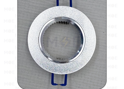 downlight / Spotlight Frame MR16 412 Chrome Recessed Fix Circular Aluminium 6cm | سبوت المنيوم فارغ مدور مخفي كروم ثابت