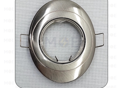 Downlight Spotlight Frame Chrome(01) KG-215 Recessed Adjustable Circular / Oval MR16 7.5cm | سبوت فارغ مدور بيضاوي مخفي كروم متحرك شكل عين