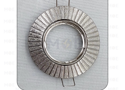 downlight / Spotlight Frame MR16 Chrome Recessed Adjustable Circular 7.5cm | سبوت فارغ مدور مخفي كروم مات متحرك