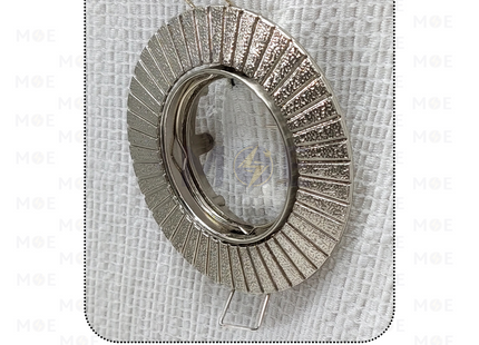 downlight / Spotlight Frame MR16 Chrome Recessed Adjustable Circular 7.5cm | سبوت فارغ مدور مخفي كروم مات متحرك