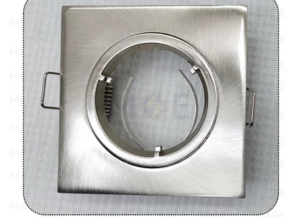 downlight / Spotlight Frame MR16 501 Chrome Recessed Adjustable Square 7.5cm | سبوت فارغ مربع مخفي كروم ثابت مع سيغمون