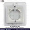 downlight / Spotlight Frame MR16 Chrome Recessed Square With Glass A 6cm