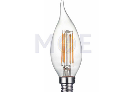 AEG LED Lamp Clear Filament Candle Tail WarmWhite E14 4W | AEGCT12024