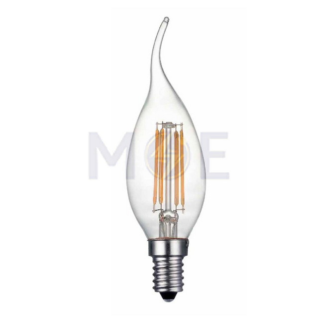 AEG LED Lamp Clear Filament Candle Tail WarmWhite E14 4W | AEGCT12024