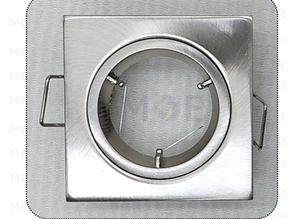 Downlight / Spotlight Frame MR11 Chrome(01) Recessed Fix Square 4.5cm | سبوت فارغ مربع مخفي كروم ثابت