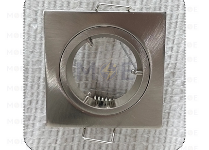 Downlight / Spotlight Frame MR11 Chrome(01) Recessed Fix Square 4.5cm | سبوت فارغ مربع مخفي كروم ثابت