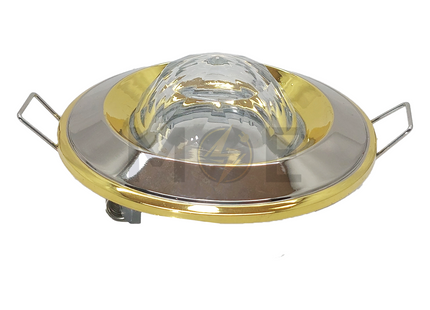 downlight / Spotlight Frame MR16 Chrome/Gold Recessed Fix Circular With Ball Glass 6cm
