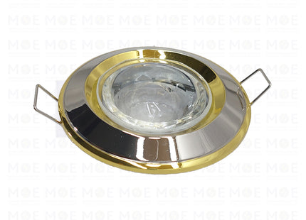 downlight / Spotlight Frame MR16 Chrome/Nickel Recessed Fix Circular 6cm | سبوت فارغ مدور مخفي كروم على نيكل ثابت