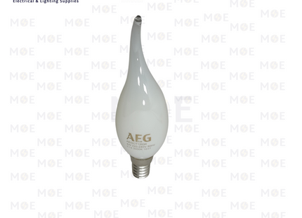AEG LED Lamp Milky Filament Candle Tail WarmWhite E14 4W | AEGCT12034 | لمبة ليد برم سن رفيع فيلامنت شمعة دنب حليبي ورم وايت