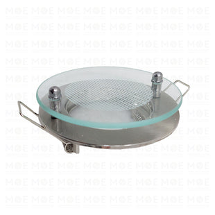 downlight / Spotlight Frame MR16 Chrome/Nickel Recessed Fix Circular With Glass B 6cm | سبوت فارغ مدور مخفي مع زجاجة شبك كروم على نيكل ثابت