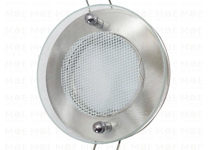 downlight / Spotlight Frame MR16 Chrome/Nickel Recessed Fix Circular With Glass B 6cm | سبوت فارغ مدور مخفي مع زجاجة شبك كروم على نيكل ثابت