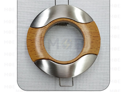 downlight / Spotlight Frame MR16 Chrome/Wooden Recessed Fix Circular 6cm | سبوت فارغ مدور مخفي كروم على خشبي ثابت