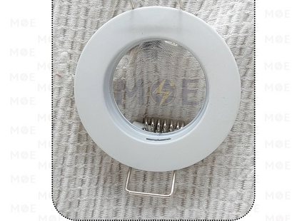 OB Downlight / Spotlight Frame MR11 White Recessed Fix Circular 4.5cm | سبوت فارغ مدور مخفي ابيض ثابت