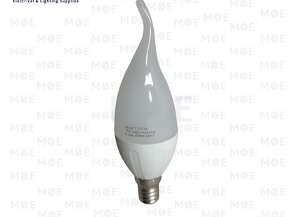 AEG LED Lamp Candle Tail WarmWhite E14 6.5W | AEGCT22014 | لمبة ليد برم سن رفيع شمعة دنب ورم وايت