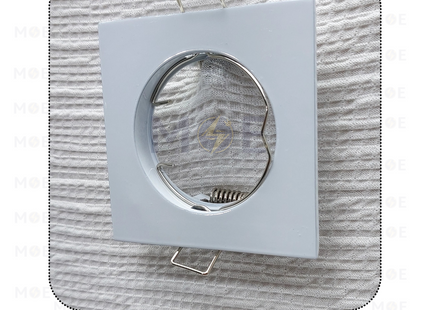 downlight / Spotlight Frame MR16 White Recessed Square 6cm | سبوت فارغ مربع مخفي ابيض ثابت