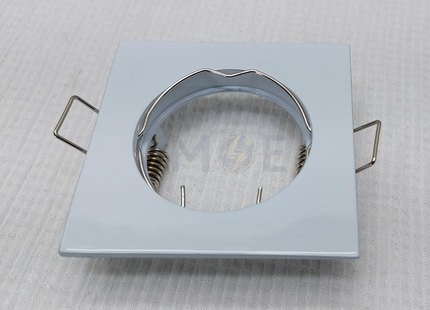 downlight / Spotlight Frame MR16 White Recessed Square 6cm | سبوت فارغ مربع مخفي ابيض ثابت