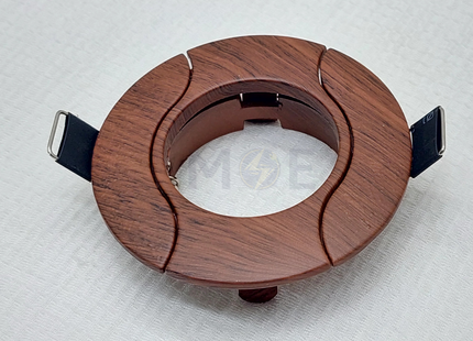 downlight / Spotlight Frame MR16 Wood Recessed Fix Circular Aluminium 6cm | سبوت المنيوم فارغ مدور مخفي خشبي ثابت