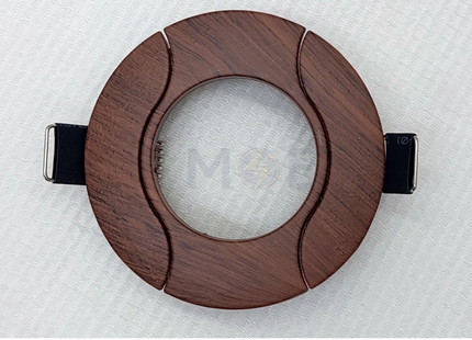 downlight / Spotlight Frame MR16 Wood Recessed Fix Circular Aluminium 6cm | سبوت المنيوم فارغ مدور مخفي خشبي ثابت
