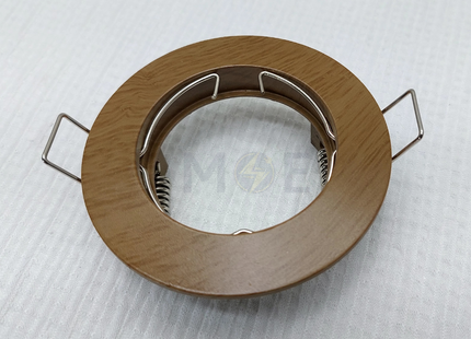 downlight / Spotlight Frame MR16 Wooden02 Recessed Fix Circular 6cm | سبوت فارغ مدور مخفي خشبي ثابت