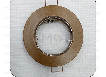 downlight / Spotlight Frame MR16 Wooden02 Recessed Fix Circular 6cm | سبوت فارغ مدور مخفي خشبي ثابت