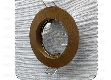 downlight / Spotlight Frame MR16 Wooden02 Recessed Fix Circular 6cm | سبوت فارغ مدور مخفي خشبي ثابت