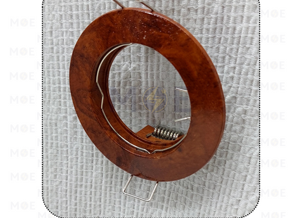 downlight / Spotlight Frame MR16 Wooden05 Recessed Fix Circular 6cm | سبوت فارغ مدور مخفي خشبي ثابت