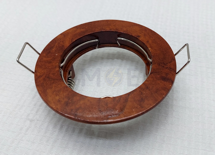 downlight / Spotlight Frame MR16 Wooden05 Recessed Fix Circular 6cm | سبوت فارغ مدور مخفي خشبي ثابت