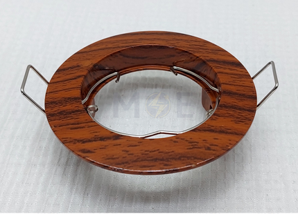 downlight / Spotlight Frame MR16 Wooden06 Recessed Fix Circular 6cm | سبوت فارغ مدور مخفي خشبي ثابت
