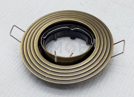 Greenlite downlight / Spotlight Frame MR16 Bronze Recessed Adjustable Circular 7.5cm | سبوت فارغ مدور مخفي برونز شكل دوائر متحرك
