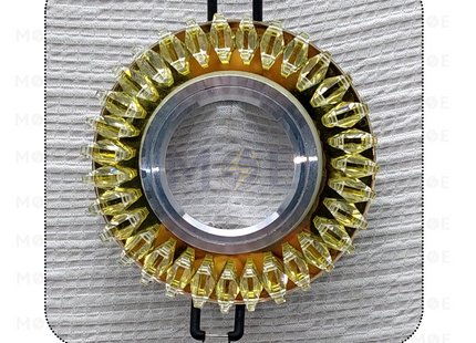 HADCO TEC downlight / Spotlight Frame MR16 Yellow Recessed Fix Circular Crystal 6cm | سبوت فارغ مدور مخفي كريستال اصفر ثابت