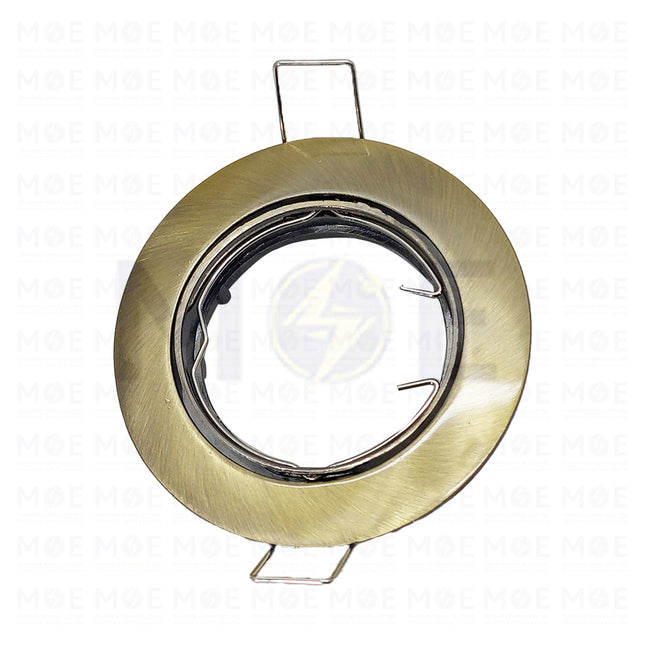 JSD/Orient downlight / Spotlight Frame MR16 Bronze Recessed Adjustable Circular 7.5cm | سبوت فارغ مدور مخفي برونز متحرك