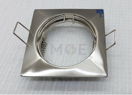 Keta downlight / Spotlight Frame MR16 Silver Recessed Fix Circular 6cm | سبوت فارغ مربع مخفي فضي ثابت