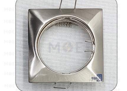 Keta downlight / Spotlight Frame MR16 Silver Recessed Fix Circular 6cm | سبوت فارغ مربع مخفي فضي ثابت