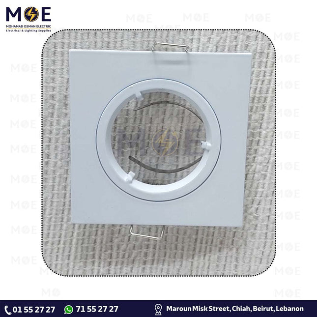 downlight / Spotlight Frame MR16 White Recessed Fix Square 7.5cm