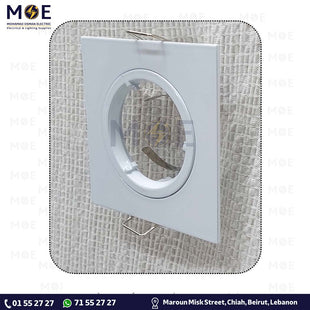 downlight / Spotlight Frame MR16 White Recessed Fix Square 7.5cm