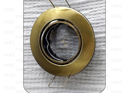 Orient Downlight / Spotlight Frame MR11 Bronze Recessed Adjustable Circular 5.5cm | سبوت فارغ مدور مخفي برونز متحرك