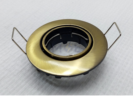 Orient Downlight / Spotlight Frame MR11 Bronze Recessed Adjustable Circular 5.5cm | سبوت فارغ مدور مخفي برونز متحرك