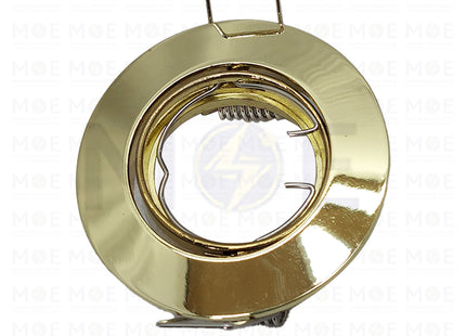 Orient Downlight / Spotlight Frame MR11 Gold Recessed Adjustable Circular 5.5cm | سبوت فارغ مدور مخفي ذهبي متحرك