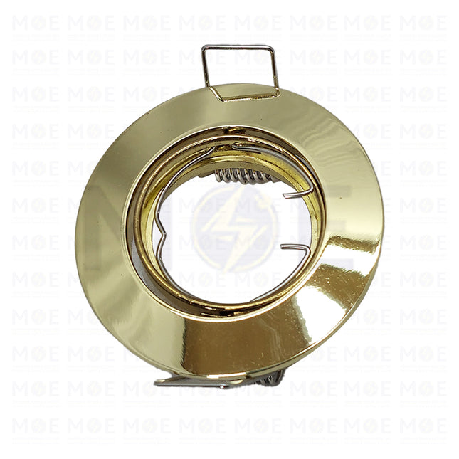 Orient Downlight / Spotlight Frame MR11 Gold Recessed Adjustable Circular 5.5cm | سبوت فارغ مدور مخفي ذهبي متحرك