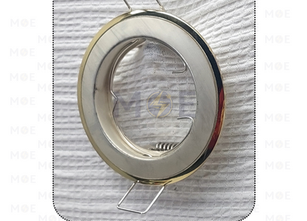Orient downlight / Spotlight Frame MR16 Pearl Silver/Gold Recessed Fix Circular 6cm | سبوت فارغ مدور مخفي فضي لولو ذهبي ثابت
