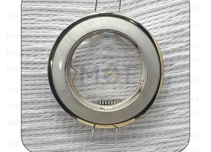 Orient downlight / Spotlight Frame MR16 Pearl Silver/Gold Recessed Fix Circular 6cm | سبوت فارغ مدور مخفي فضي لولو ذهبي ثابت