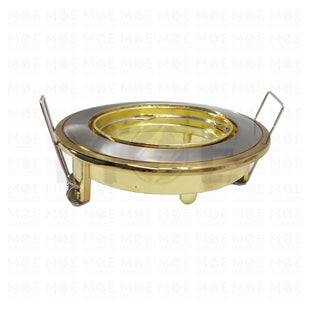 Orient downlight / Spotlight Frame MR16 Chrome/Gold Recessed Fix Circular 6cm | سبوت فارغ مدور مخفي ذهبي على ساتين كروم على ذهبي متحرك
