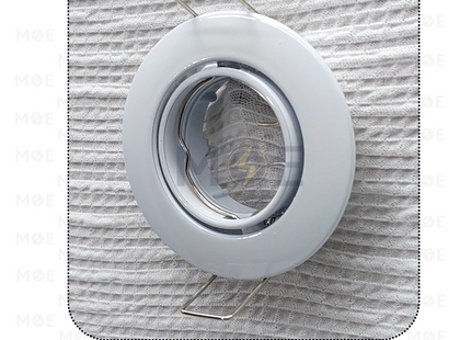 Orient Downlight / Spotlight Frame MR11 White Recessed Adjustable Circular 5.5cm | سبوت فارغ مدور مخفي ابيض متحرك