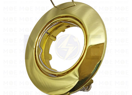 SEC Downlight / Spotlight Frame MR11 Gold Recessed Adjustable Circular 5.5cm | سبوت فارغ مدور مخفي ذهبي متحرك