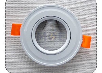 StarLed downlight / Spotlight Frame MR16 White Recessed Adjustable Circular Aluminium 7.5cm | سبوت المنيوم فارغ مدور مخفي ابيض متحرك