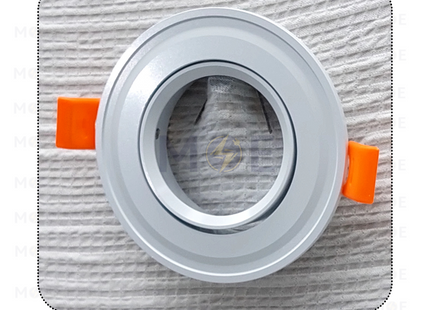 StarLed downlight / Spotlight Frame MR16 White Recessed Adjustable Circular Aluminium 7.5cm | سبوت المنيوم فارغ مدور مخفي ابيض متحرك
