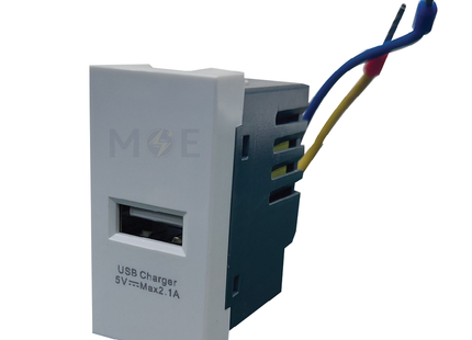 Orient USB Power Supply Unit Charger White 5V 2.1A 1module | F31 | بريز تشريج ابيض