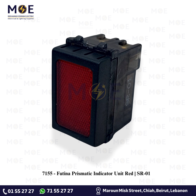 Futina Prismatic Indicator Unit Red | SR-01 | لمبة اشارة احمر